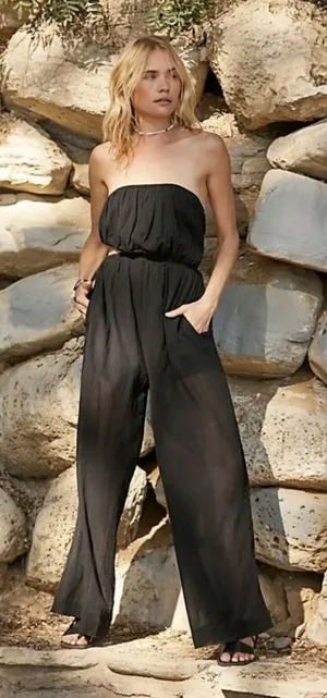 Free people Cut Out For It Jumpsuit Size S thumbnail 1