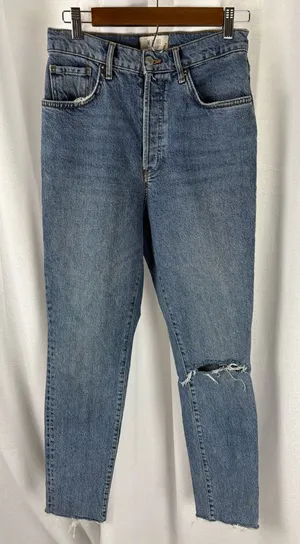 Free‎ People Jeans Womens 29 Blue We The Free Button-Fly Denim Straight Leg 621 thumbnail 1