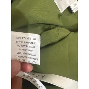 Azazie Maron Junior Olive Green Satin Maxi Dress Bridesmaid Women's Size J10 thumbnail 11