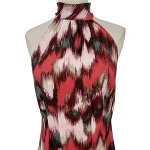 NWT Banana Republic Silky Twill Sleeveless Halter Midi Dress Size 6‎ Feminine thumbnail 8
