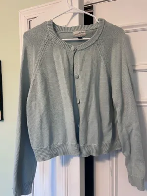 Universal Standard Blue cardigan thumbnail 1