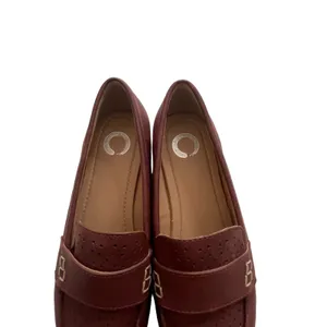 Journee Collection Women's Size 7 Red Faux Leather Slip On Loafer‎ Flat Shoes thumbnail 3