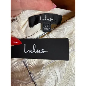 NWT Lulus Bubbly Beauty Ivory Jacquard Strapless Bustier Mini Dress Cocktail XS thumbnail 6