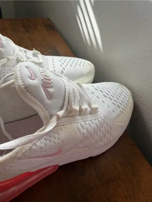 Nike Air Max 270 White Coral Pink (Youth 6Y / Women's 7.5) thumbnail 6