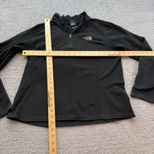 The North Face Womens Black TKA 100 Polartec Quarter Zip Fleece Pullover Size M thumbnail 3