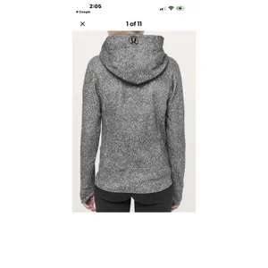 Lululemon Scuba Hoodie Splatter White Black Full Zip Sweatshirt Womens Sz. 8 thumbnail 4