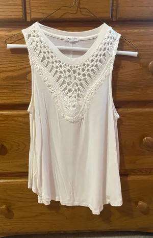 White Sleeveless Top thumbnail 1