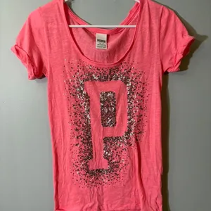 2000s Y2K Victoria's secret Pink glitter‎ top thumbnail 1