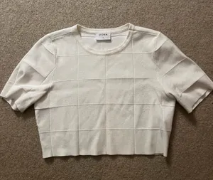 Storia White Crop Top thumbnail 1
