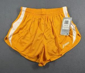 Asics Medley 1/2 Split Running Shorts Womens Small Yellow Drawstring Liner NWT thumbnail 1