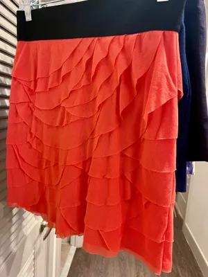 Express Tiered Ruffle Mini Skirt Size S thumbnail 1