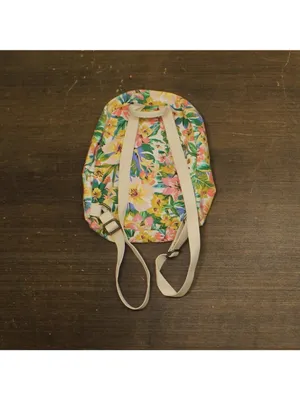 Billabong Womens Mama Teen Canvas Backpack White Multi thumbnail 2