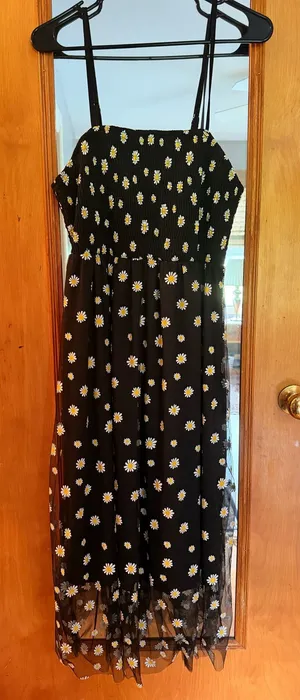 Daisy Midi Dress Black Size XL thumbnail 1