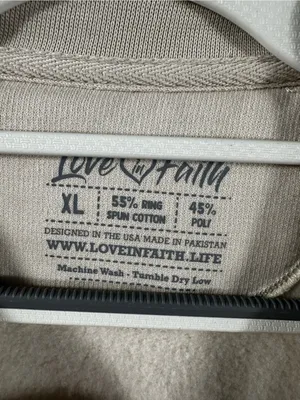 194. Love in Faith- Merry and Bright Cream Holiday Sweatshirt- xl thumbnail 3