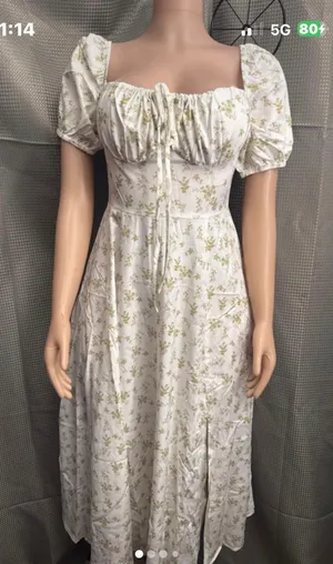 New beautiful long dress White Size L thumbnail 1