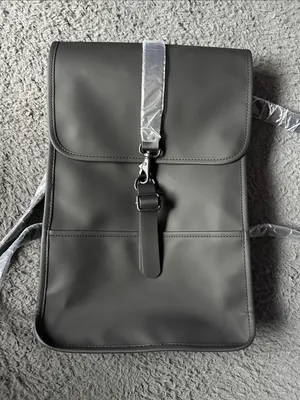Rains Black Backpack Mini new without tags waterproof thumbnail 4