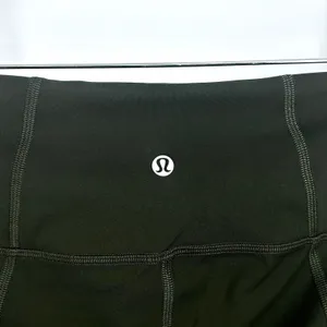 Lululemon Running Leggings Womens 10 Capri Crop Pace Revival High Rise 22" Green thumbnail 8