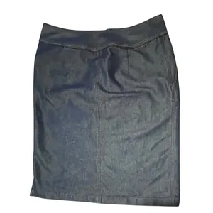 Vintage‎ Levis Red Tab Denim Skirt Dark Wash Y2K Pencil Skirt 10 MS 95729-2417 thumbnail 12