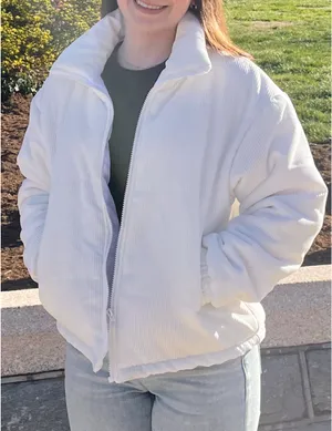 Amazon White Puffer Jacket thumbnail 1