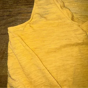 Altar’d State Women's Knot Front Yellow Sleeveless Top thumbnail 5