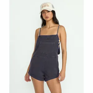 Billabong Wild Pursuit Romper with Pockets in Navy Blue thumbnail 2