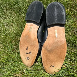 Black Louise et Cie Loafers With Gold Buckle thumbnail 4