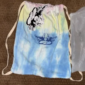 NWT Boys Lie Unreleased Cotton Candy Drawstring Tie Dye Backpack‎ w/signature thumbnail 1