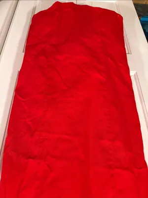 White‎ Fox champagne high halter Boutique Red Halter Maxi Dress medium nwt thumbnail 4