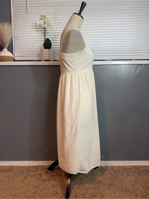 The Prairie by Rachel Ashwell White Eyelet Cotton Midi Dress Size 6 Cottagecore thumbnail 4