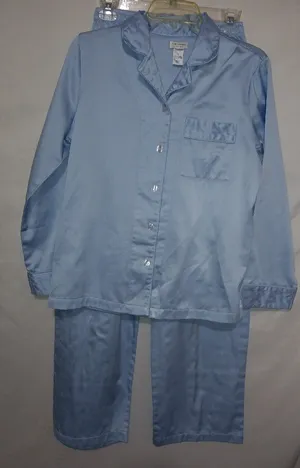 Nordstrom S Semi-Satin Pajamas 2-Piece in Baby Blue thumbnail 1