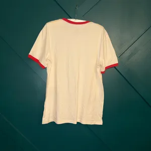 Disney White Ringer Tee with Red Trim and Vintage Print thumbnail 5