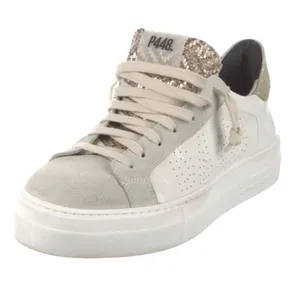 P448 Thea Gray Silver Platform Sneakers Women’s Leather EU 37 US 7 thumbnail 1