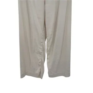Anthropologie Maeve Colette Linen Wide Leg Cropped Pants Ivory Cream Size 26 thumbnail 5