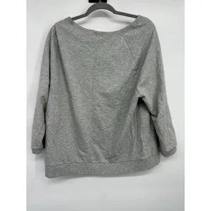 Victoria's Secret Size‎ Large Sweatshirt Sequin Bling Pullover Gray Spell Out thumbnail 3