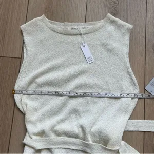 StitchDrop NWT Nantucket Sleeveless Knit Sweater Dress Optic White Size XL thumbnail 9