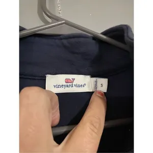 VINEYARD VINES Collegiate Shep Shirt Navy 1/4 Zip Sweatshirt Small thumbnail 3