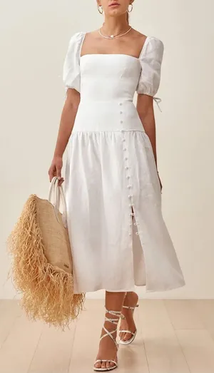 Reformation Melony Linen Dress Size 10 NWT thumbnail 1