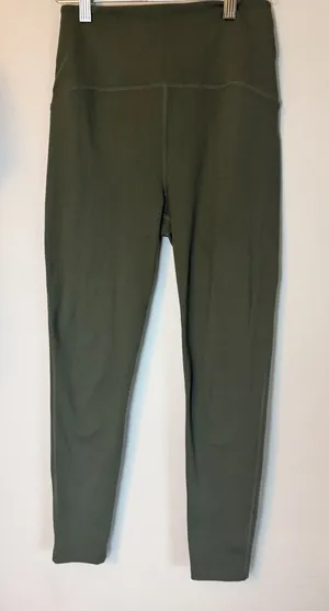 Beyond Yoga Space Dye High Waisted Dark Green Leggings Sz M thumbnail 1