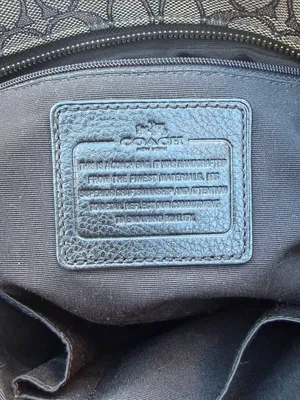 Coach Brown Signature Jacquard Monogram Zip Top Tote with Dark Leather Trim thumbnail 4