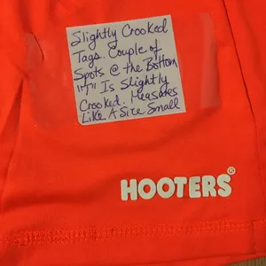 New HOOTERS Girl Uniform Shorts With A Few Small Flaws Size Small thumbnail 2