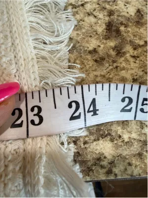 Women's J.Crew White Crew Neck Fringe Knit Sweater Size M thumbnail 6