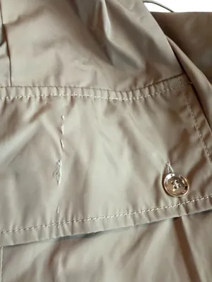 Cynthia Rowley Relaxed Nylon Cargo Pants Tan Khaki Loose Relaxed Fit Size 10 thumbnail 7