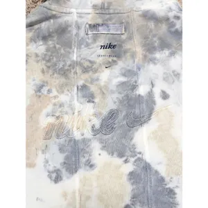 Nike Seasonal Classics Pack Tie Dye Hoodie Embroidered Gray Womens Small Workout thumbnail 8