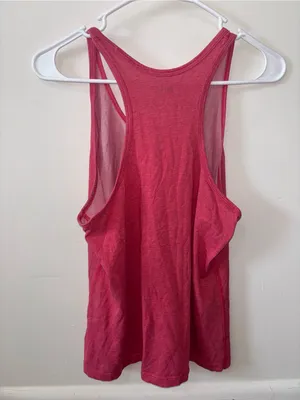 Nike Women's Hot Pink Racerback Tank Top thumbnail 2