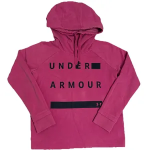 Womens UA Athletic Pink Casual Active Cotton Classic Hoodie Size Extra Small thumbnail 1