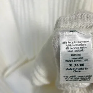 Time‎ And Tru Cream Ribbed Polo Sweater Size Xl thumbnail 7