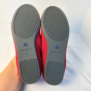 Rothy's womens red The Daily flat shoes. Size W6. Never worn. ballet flat thumbnail 3