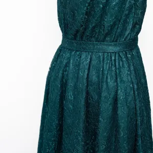 Dress‎ the Population. New! Green Lace Halter Midi Dress. thumbnail 11