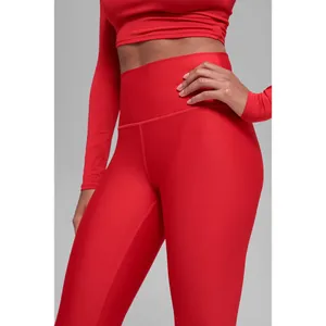 Alo Yoga Womens Airlift High-Waist 7/8 Legging Red Medium W5716R thumbnail 2