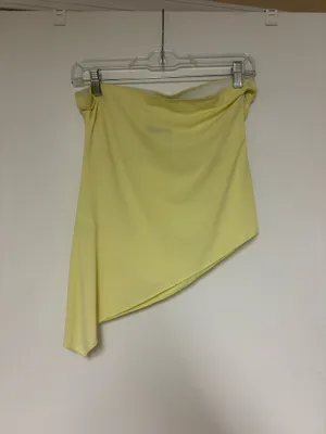 Urban Outfitters Pale Yellow Butter Strapless Top L thumbnail 3